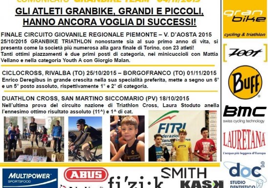 Comunicato Stampa 23 – Granbike Racing Team
