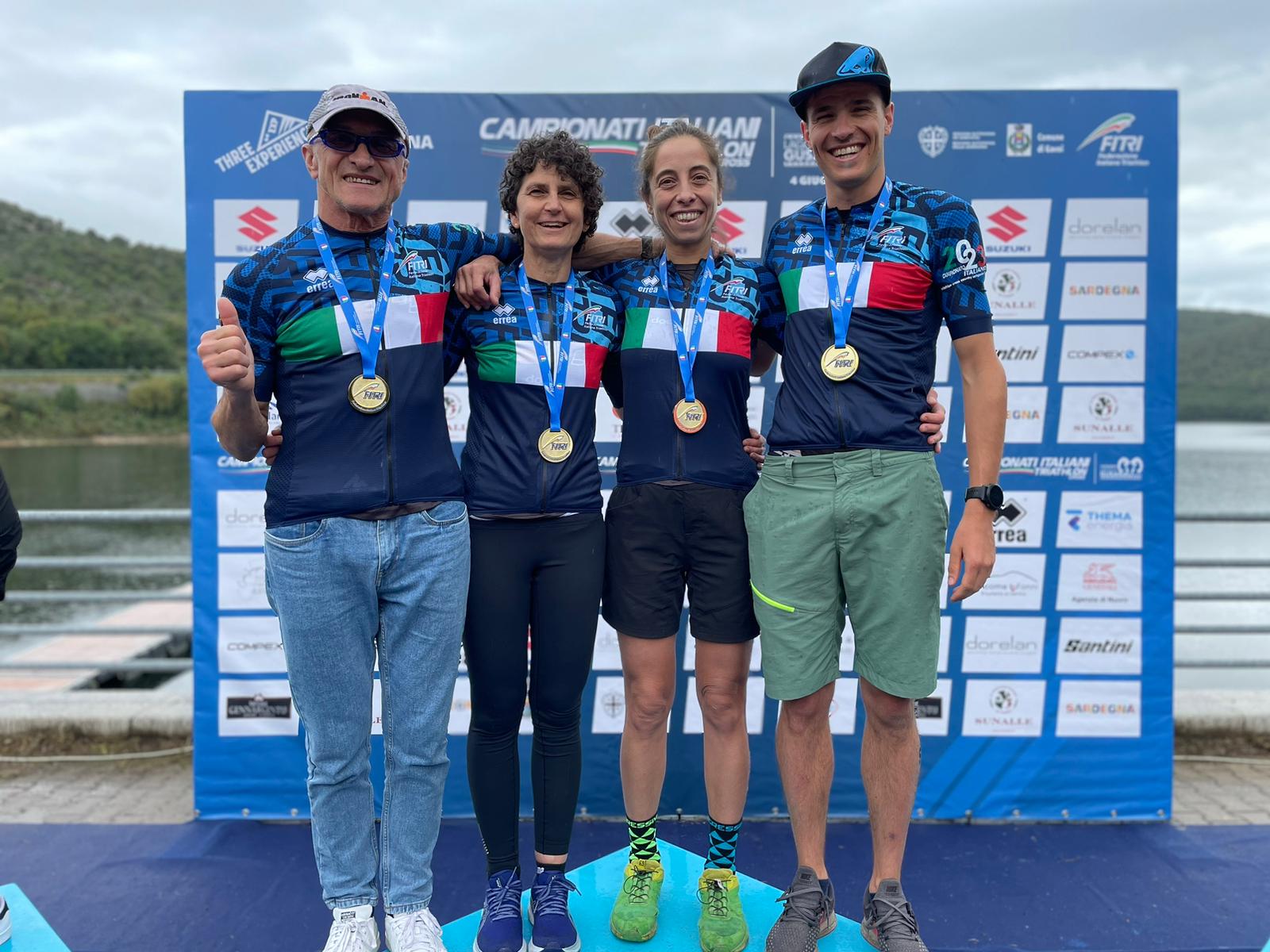 Vittoriosa trasferta in Sardegna per i Campionati italiani triathlon cross